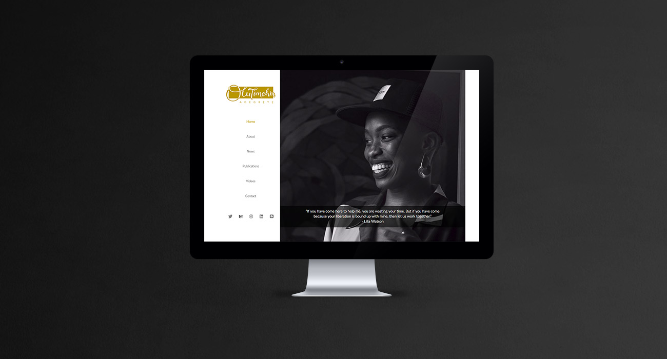 Olutimehin Adegbeye Website