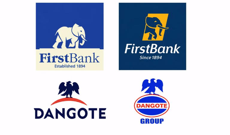 6 Signs You Have a Bad Logo and How It’s Hurting Your Brand- First bank Logo and Dangote Logo
